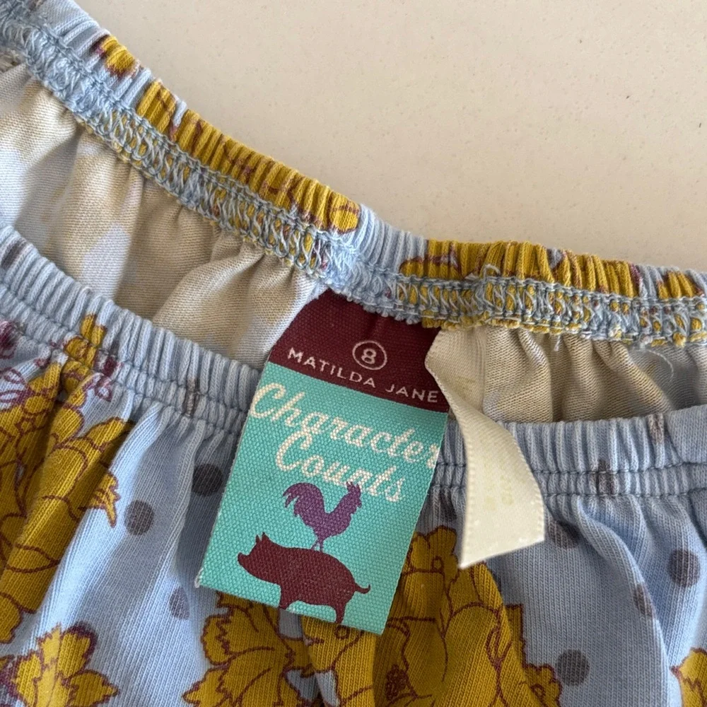 Matilda Jane Blue Dress with Yellow Floral Design